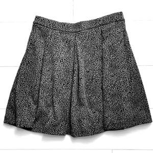 NWOT dynamite knit cheetah flare pleated mini skirt